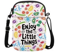 KUIYAI IPathogen - Borsa a tracolla con mutazione, idea regalo per epidemiologo, microbiologo, scienza, umorismo, con cerniera (Enjoy littleThing)