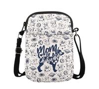 KUIYAI MAOFAED - Borsa a tracolla con chihuahua, per cane e mamma, regalo per proprietari di cani, merchandising per la festa della mamma (momOfChihuahuaUK)