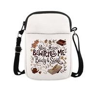 KUIYAI Maofaed, borsa a tracolla con scritta "You Have Bewitched Me", con citazione letteraria, idea regalo per amanti dei libri, regalo per bibliotecari