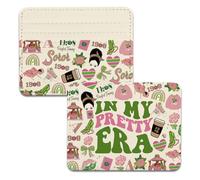 KUIYAI PrettyEraWallet, porta carte di credito per sorellanza greca rosa e verde, regalo per sorellanza in My Pretty Era