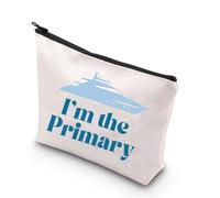 KUIYAI Yachting Gift Yacht Sailing Gift Reality TV Show Merch I'm The Primary Makeup Zipper Pouch Bag Below Deck Regalo per i fan, Io sono la Primaria, alla moda