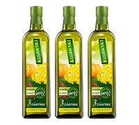 Kujawski 3 Semi 3x 750ml - Olio di Colza con Lino e Semi di Zucca - Cucina Casa