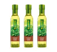 Kujawski Olio di Colza Aromatizzato 3x 250ml - con Rosmarino Origano e Basilico