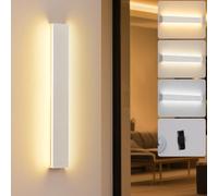 KUKAK Up Down Applique a LED per Interni,Moderna Lampada da Parete da 20W,Applique da Parete Interno 3000K/4000K/6000K,Lampade da Corridoio per Soggiorno,Camera da Letto,Scala e Corridoio,66cm Bianco