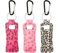 KUKEANVO Portachiavi Organizer per Burrocacao con Clip - Elegante Porta Gloss, Rossetto o Stick Labbra, Design Pratico per Borse, Chiavi, Zaini e Palestra (3 Pezzi Premium)