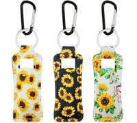 KUKEANVO Portachiavi Organizer per Burrocacao con Clip - Elegante Porta Gloss, Rossetto o Stick Labbra, Design Pratico per Borse, Chiavi, Zaini e Palestra (3 Pezzi Premium)