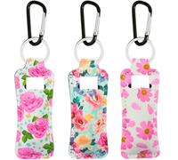 KUKEANVO Portachiavi Organizer per Burrocacao con Clip - Elegante Porta Gloss, Rossetto o Stick Labbra, Design Pratico per Borse, Chiavi, Zaini e Palestra (3 Pezzi Premium)