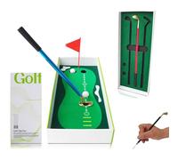 Kukecai Set Di Penne Mazza Da Golf,Giocattolo Scrittura - Set Penna Putter Giocattoli Golf Giochi da Scrivania - Per Marito Colleghi Appassionati Di Sport Ufficio Casa Scuola Compleanno