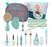 Kuketes - Set per la cura del bambino. Kit neonato higiene nascita. 13 Pezzi Beauty BabyCare,lima, forbici, tagliaunghie, siringa per bambino, spazzola, termometro. Per viaggi e uso quotidiano.