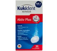 Kukident Detergente Attivo Plus 1 x 99 Pastiglie Gebiss-Prothesenreiniger
