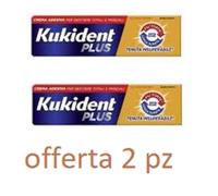 Kukident Plus Tenuta Insuperabile 40g Offerta 2 pezzi