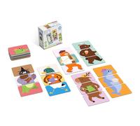 KUKIKUK Mix Match Gioco Animali divertenti - Gioco educativo per bambini dai 2 anni - Promuove la creatività e lo sviluppo del linguaggio - Grandi carte facili da afferrare - Idea regalo per piccoli