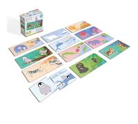KUKIKUK Puzzle Duo dove gli animali vivono - Gioco educativo per bambini dai 2 anni di età - Promuove il pensiero logico e il vocabolario - Grandi parti stabili - Regalo educativo prezioso per gli