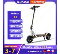 KuKirin A1 Scooter Elettrico per Adulti Motore 800W 48V13Ah con Indicatori di direzione Scooter Elettrico 10" Fuoristrada Tubeless Pneumatico E-Scooter
