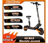 KuKirin G2 MAX Scooter elettrico 48V 20AH Batteria 1200W Motore di picco 55KM/H Velocità massima Kickscooter con pneumatici da 10 pollici con intervallo di 70 km