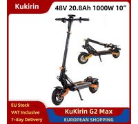 KuKirin G2 Max Scooter elettrico pieghevole 1000W 48V 20.8Ah 10 "Pneumatici pneumatici fuoristrada E-scooter pieghevole 55 km/h Freni a doppio disco