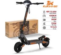 Kukirin G2 Scooter elettrico pieghevole Motore brushless da 800 W Batteria da 48 V 15,6 Ah Pneumatico da 10 pollici Velocità massima 45 km/h Portata 55 km