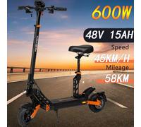 KuKirin G2Pro Monopatti Elettrico Pieghevole 600 Motor 15,6Ah Con Sedile 58KM