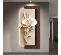 KUKIXKK Decorazione Parete con LED, Quadro Moderno in Sandstone 3D