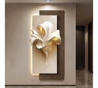 KUKIXKK Decorazione Parete con LED, Quadro Moderno in Sandstone 3D