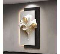 KUKIXKK Decorazione Parete con LED, Quadro Moderno in Sandstone 3D