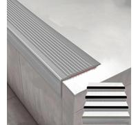 KUKIXKK Profilo per Bordi Scale - Paraspigolo Strisce Antiscivolo per gradini, Profilo di Protezione angolare, Tiras antideslizantes para peldaños(Gray,40in/1m)