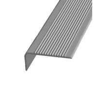 KUKIXKK Strisce Antiscivolo per Scale, Profilo per Bordi delle Scales, Profilo in Gomma per gradini, Bordo Antiscivolo, per Scale Interne/Esterne, Larghezza: 3x7 cm(Gray,2.9m/9.5ft)