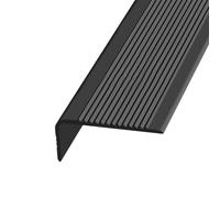 KUKIXKK Strisce Antiscivolo per Scale, Profilo per Bordi delle Scales, Profilo in Gomma per gradini, Bordo Antiscivolo, per Scale Interne/Esterne, Larghezza: 3x7 cm(Black,6.3m/20.67ft)
