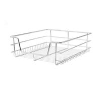 KuKoo 2 cestini Estraibili da Cucina con Chiusura Morbida e Resistente, Larghezza 500 mm, cassetti scorrevoli in Filo Metallico, Organizer Estraibile in Metallo