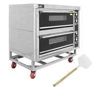 KuKoo - Forno Commerciale per Cucinare Pizza e Altri Cibi a 2 Piani 400°C per Ristorante, Bar, Takeaway, Pub o Panificio