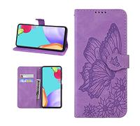 Kukoufey Cover per OnePlus Nord N300 5G Custodia,Custodia per Oppo A57 5G 2022 PFTM20 / A77 5G CPH2339 Custodia in Pelle Cover Case Purple