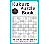 Kukuro Puzzle Book: Puzzle Book 6 x 9, 200 Puzzles, Easy to read print for Leisure Time, Vacations, Great Gifts!