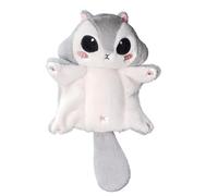 KUKUShining Adorabile Peluche Scoiattolo Volante, Giocattolo Morbido e Coccoloso, Perfetto per Bambini, Relax e un Divertente Tocco Decorativo per la Tua Stanza e Auto(Gray)