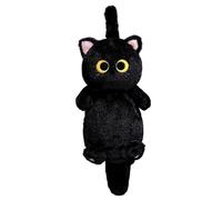 KUKUShining Borsa Gatto In Peluche, Graziosa Borsa A Tracolla Gattino Peluche Bambola Regalo for Compleanno E San Valentino(Black)