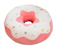KUKUShining Ciambella Di Peluche, Cuscino Rotondo Morbido Imbottito Bambola Carina Ciambella Di Peluche Giocattolo Per Seggiolino Sedie Decorazioni(White,38cm/14.9in)