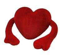 KUKUShining Cuscino A Forma Di Cuore, Cuscini Rossi Imbottiti Cuscini Decorativi A Forma Di Cuore Regalo Di San Valentino(Red)