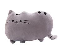 KUKUShining Cuscino Di Peluche Di Gatto, Kawaii A Forma Di Gattino Biscotti Giocattoli Di Peluche Morbidi Cuscini Bambole Regali Per L'arredamento(Gray,50cm/19.7in)