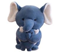 KUKUShining Elefante Peluche, Simpatico Pinguino Morbido Maiale Paffuto Peluches Bambola Giocattolo Creatività for Regali Festa(Elephant,25cm/9.8in)