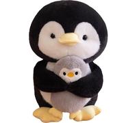 KUKUShining Elefante Peluche, Simpatico Pinguino Morbido Maiale Paffuto Peluches Bambola Giocattolo Creatività for Regali Festa(Penguin,25cm/9.8in)