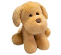 KUKUShining Golden Retriever Di Peluche, Morbido Coccoloso Cane Animale Domestico Soffice Cucciolo Di Peluche Giocattolo Da Coccolare Per Bambini(Brown,25cm/9.84in)