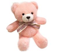KUKUShining Orsacchiotto Di Peluche, Morbido Peluche Con Papillon Simpatico Orsetto Seduto Regalo For Fidanzate Bambini E Adulti(Pink)