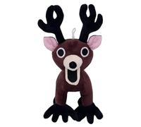 KUKUShining Peluche 99 Nights In The Forest, Morbido Ispirato Al Gioco Peluche Da Collezione A Forma Di Cervo Cattivo Per Natale(Brown-B)