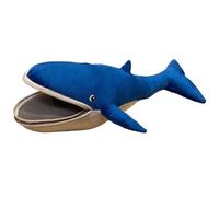 KUKUShining Peluche A Forma Di Balena, Morbido Carino Cuscino A Forma Di Balena Blu Con Bocca Grande Regalo For Bambini Compleanno(55cm/21.7in)