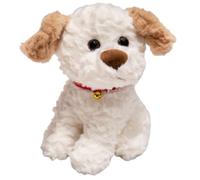 KUKUShining Peluche A Forma Di Cane, Morbido Cucciolo Di Border Collie Kawaii Peluche Bulldog Shibainu For Bambini Compleanno(White,22cm/8.7in)
