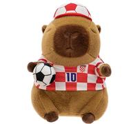 KUKUShining Peluche A Forma Di Capibara Da Calcio, Con Palla In Mano E Maglia Numero 10 Ideale For Tifosi E Collezionisti Bambine(45cm/17.7in)