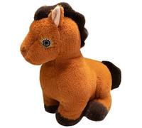 KUKUShining Peluche A Forma Di Cavallo, Morbido E Coccoloso Bambola Di Peluche A Forma Di Puledro Realistico Regalo Per La Decorazione Della Stanza(Brown,45cm/17.7in)
