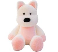 KUKUShining Peluche A Forma Di Cucciolo, Soffice E Tenero A Forma Di Bambola Morbido E Carino Ideale Come Regalo Di Compleanno for Bambini(White)