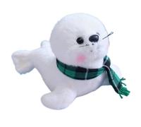 KUKUShining Peluche A Forma Di Foca, Morbido Pupazzo Di Peluche Cuscino A Forma Di Foca Compagno Di Giochi Per Abbracci E Coccole(Green)