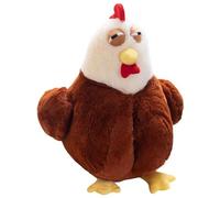 KUKUShining Peluche A Forma Di Gallo, Tenero E Morbido Peluche A Forma Di Pollo Soffici Pulcini Compagni Di Gioco For Scaldare Le Mani(Brown)