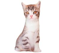 KUKUShining Peluche A Forma Di Gatto, Morbido Cuscino Da Abbracciare Simpatico Cuscino Decorativo Di Bambola Peluche Di Gattino Per Bambini(Kitten)